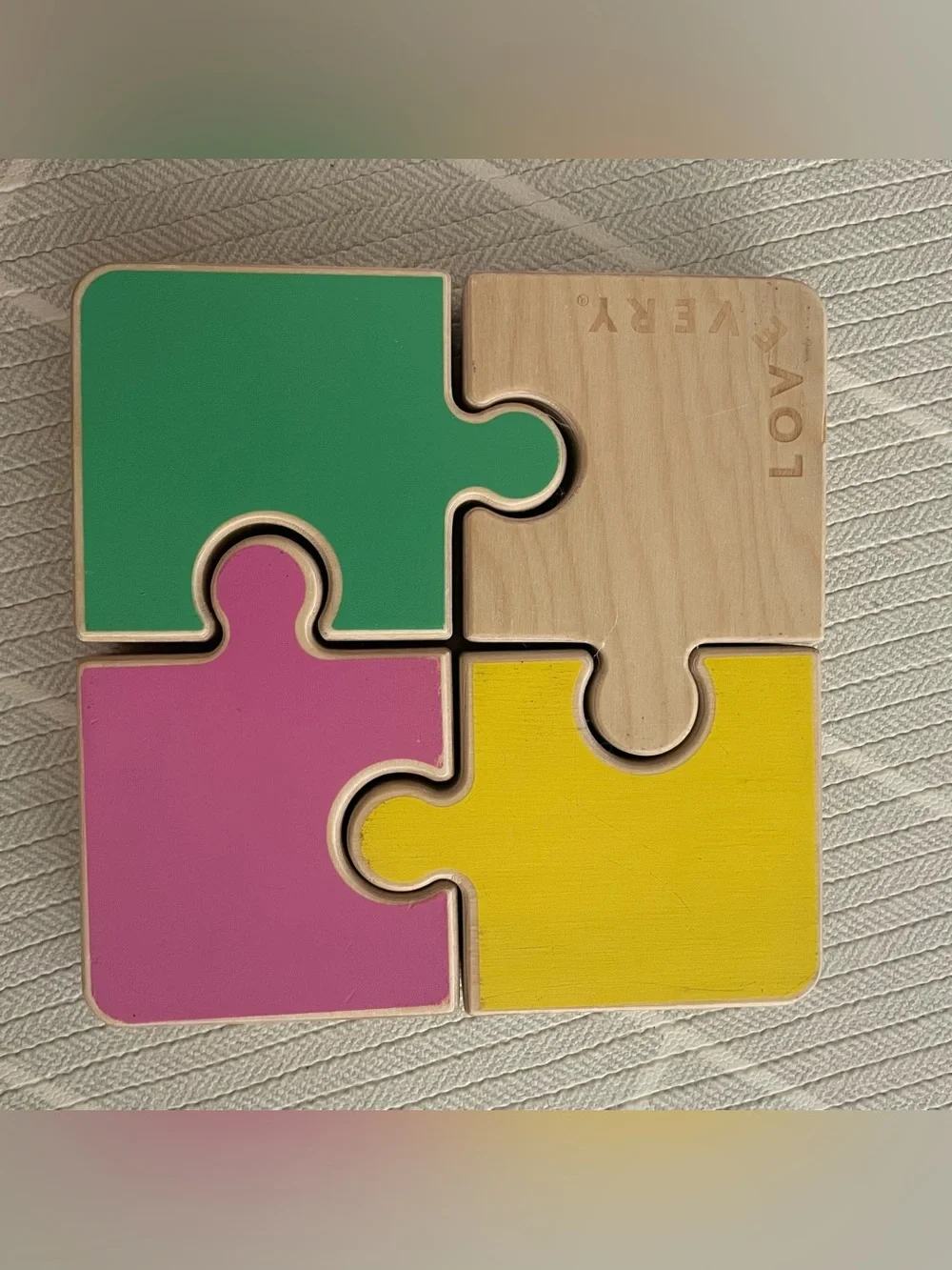 LOVEVERY Wooden Puzzle and Sensory Play Set